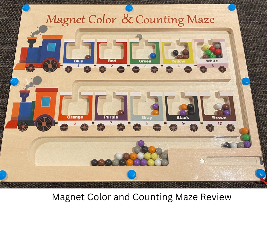 Fun, Learning: In-Depth Review of the Magnetic Color and Number Maze Board